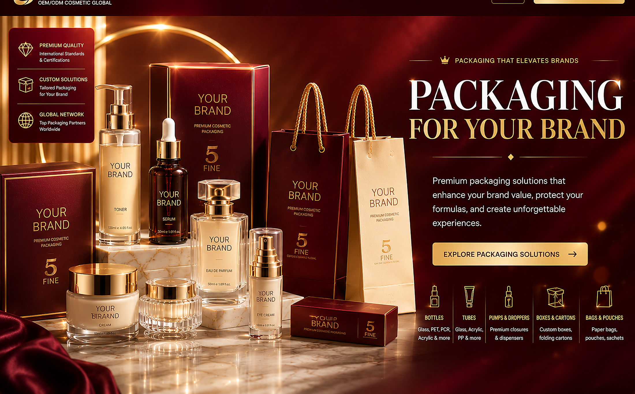 Packaging Solutions — 5FINE OEM/ODM packaging solutions for your brand
