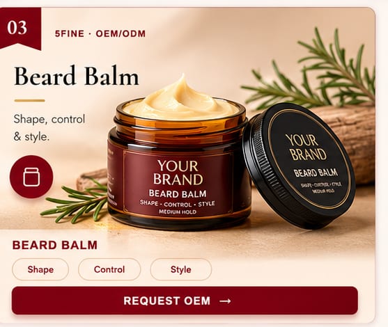 OEM Beard Balm — 5FINE private label OEM/ODM