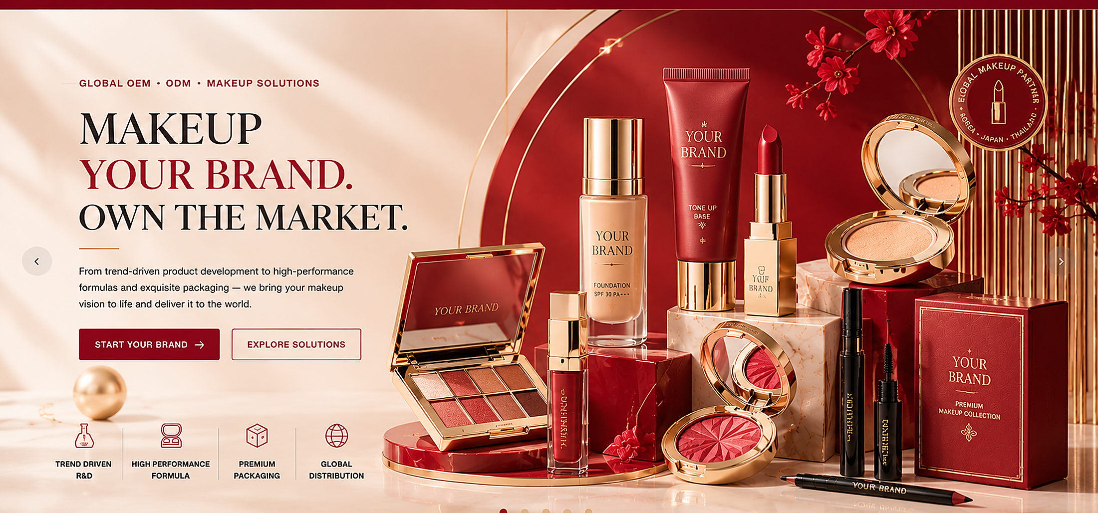 Launch your own global beauty brand with 5FINE OEM/ODM