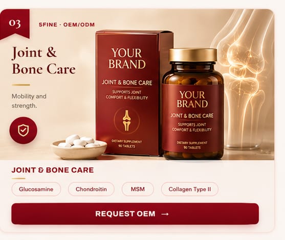 OEM Joint & Bone Care — 5FINE private label OEM/ODM
