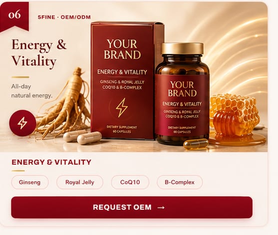 OEM Energy & Vitality — 5FINE private label OEM/ODM