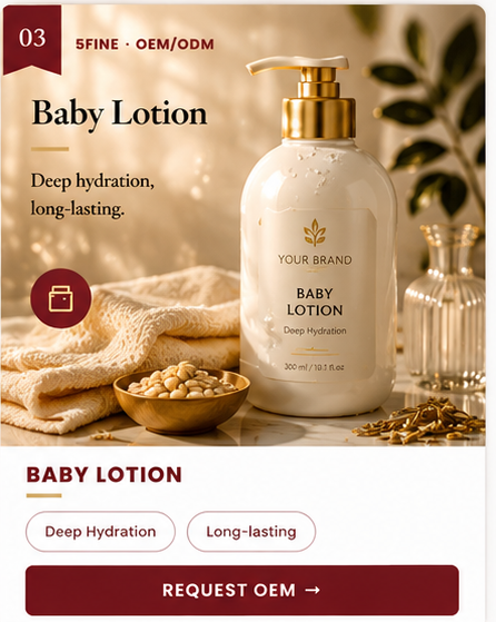 OEM Baby Lotion — 5FINE private label OEM/ODM
