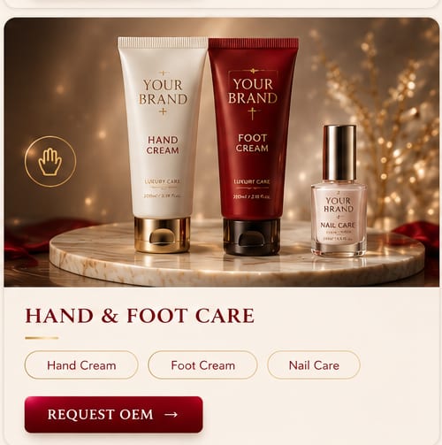OEM Hand & Foot Care — 5FINE private label OEM/ODM