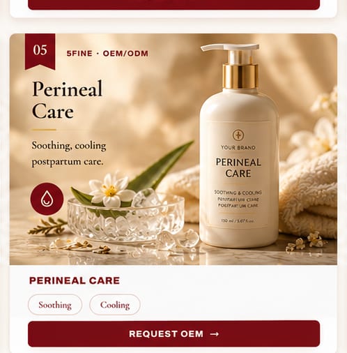 OEM Perineal Care — 5FINE private label OEM/ODM