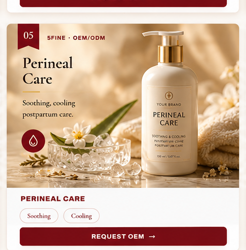 OEM Perineal Care — 5FINE private label OEM/ODM