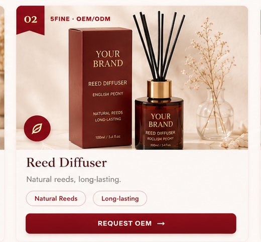 OEM Reed Diffuser — 5FINE private label OEM/ODM