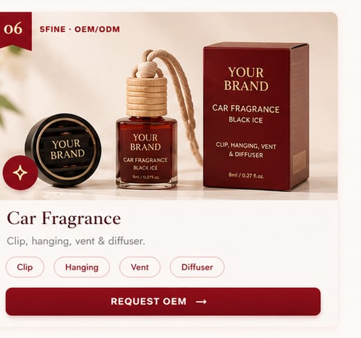OEM Car Fragrance — 5FINE private label OEM/ODM