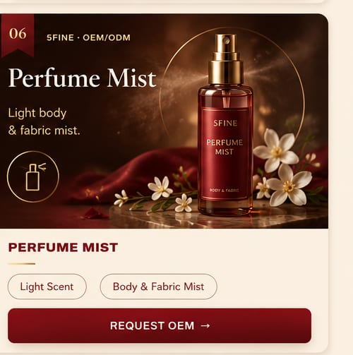 OEM Perfume Mist — 5FINE private label OEM/ODM