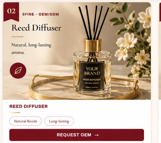 OEM Reed Diffuser — 5FINE private label OEM/ODM