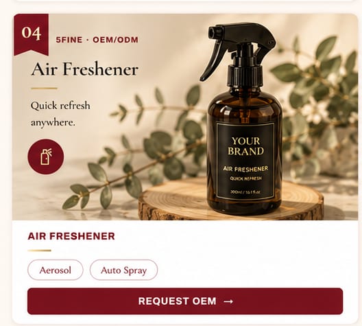 OEM Air Freshener — 5FINE private label OEM/ODM