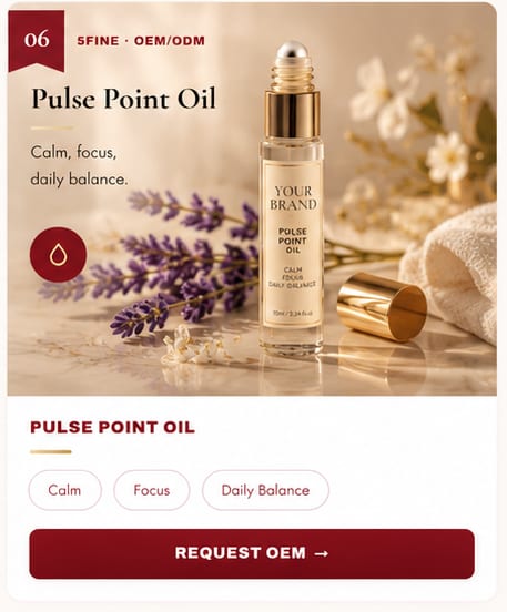 OEM Pulse Point Oil — 5FINE private label OEM/ODM