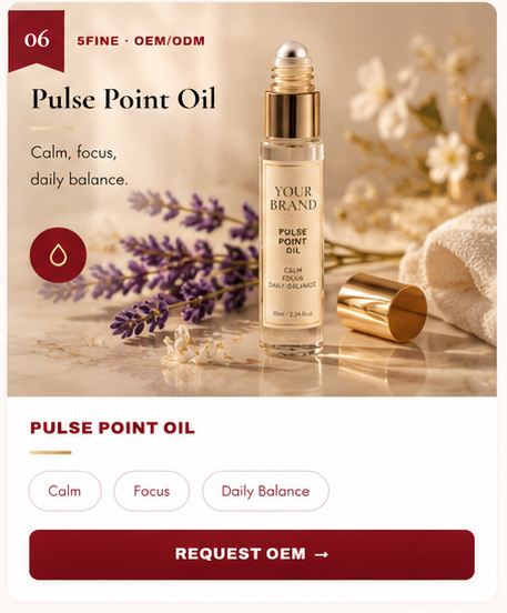 OEM Pulse Point Oil — 5FINE private label OEM/ODM