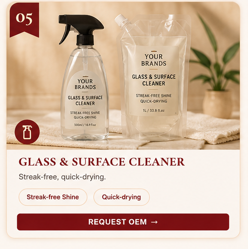 OEM Glass & Surface Cleaner — 5FINE private label OEM/ODM