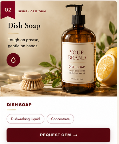 OEM Dish Soap — 5FINE private label OEM/ODM
