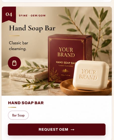 OEM Hand Soap Bar — 5FINE private label OEM/ODM
