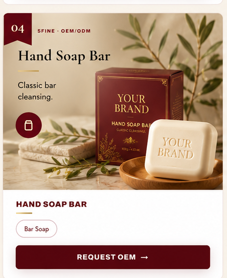 OEM Hand Soap Bar — 5FINE private label OEM/ODM