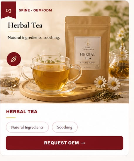 OEM Herbal Tea — 5FINE private label OEM/ODM