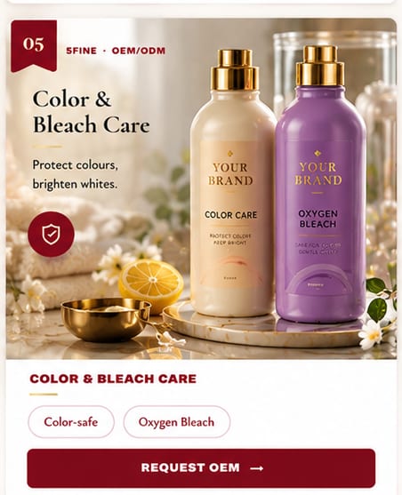OEM Color & Bleach Care — 5FINE private label OEM/ODM