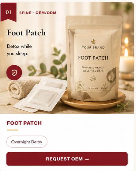OEM Foot Patch — 5FINE private label OEM/ODM