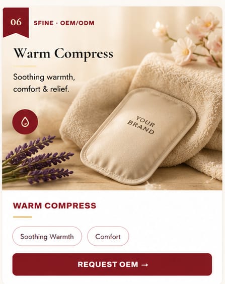 OEM Warm Compress — 5FINE private label OEM/ODM