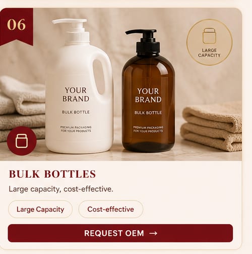 OEM Bulk Bottles — 5FINE private label OEM/ODM