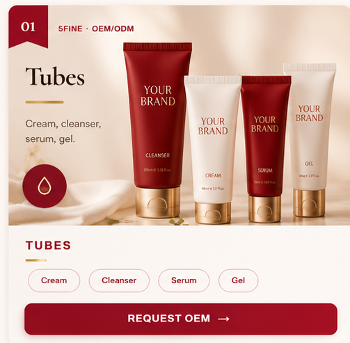 OEM Tubes — 5FINE private label OEM/ODM