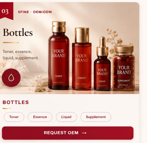 OEM Bottles — 5FINE private label OEM/ODM