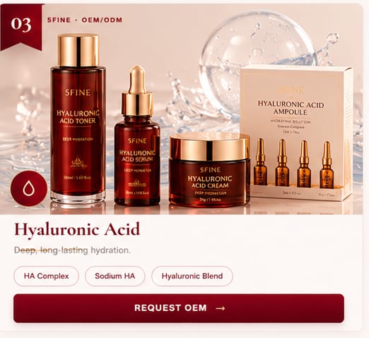 OEM Hyaluronic Acid — 5FINE private label OEM/ODM