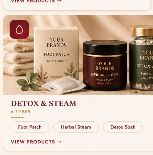 OEM Detox & Steam — 5FINE private label