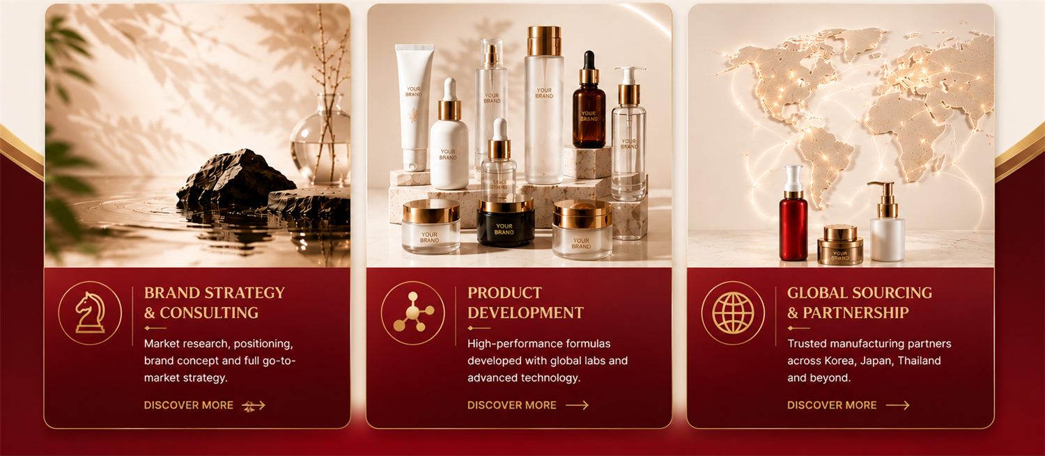 5FINE services: brand strategy & consulting, product development, and global sourcing & partnership